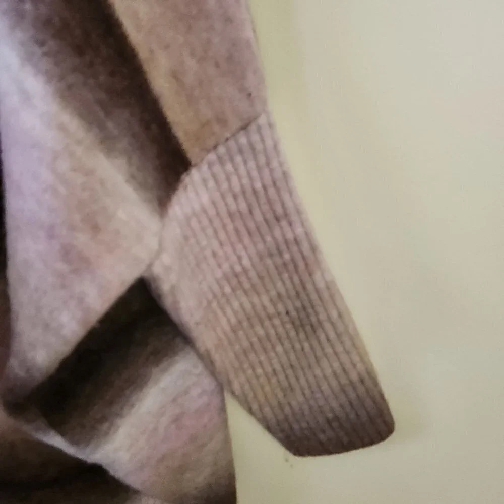 Loft Ombre Turtleneck Poncho Sweater Size L